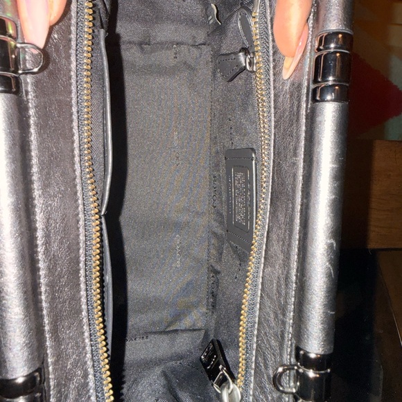 Coach Grace 20 – Metallic Black + Gunmetal – NWOT - Picture 6 of 9